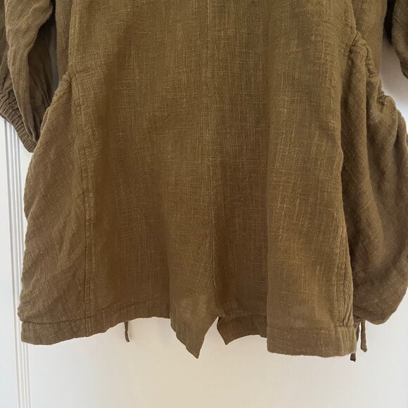 Free People Army Green Tunic | Size Large - Picture 10 of 10